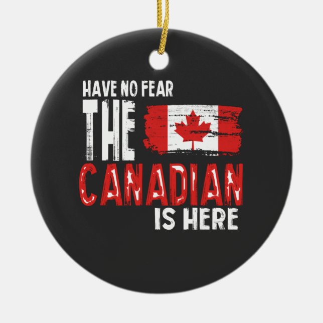 Canada Ceramic Ornament (Front)
