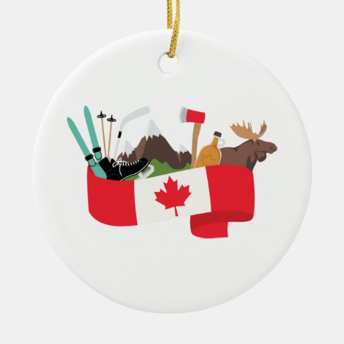 Canada Ceramic Ornament