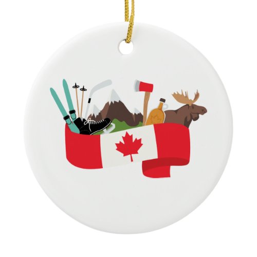 Canada Ceramic Ornament
