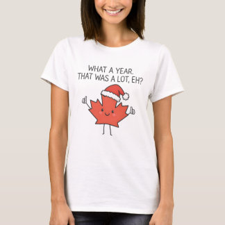 Canada Christmas Maple Leaf T-Shirt