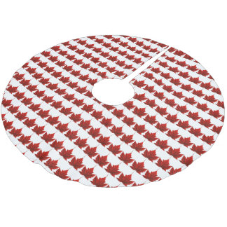 Canada Christmas Tree Skirt Canada Maple Leaf Deco