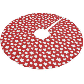 Canada Christmas Tree Skirt Maple Leaf Tree Skirt