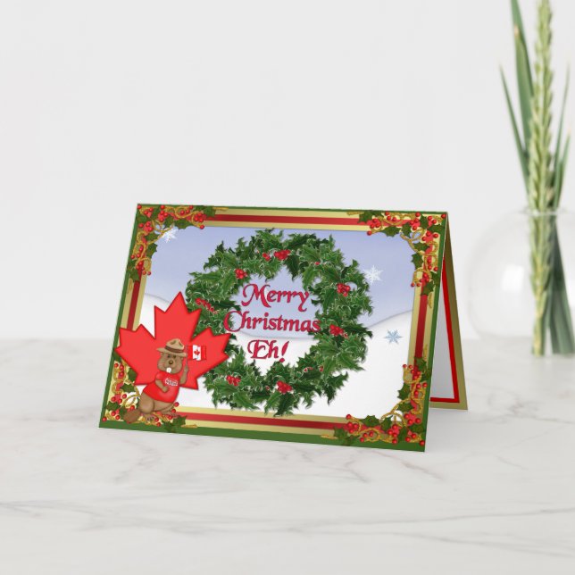 Canada Christmas - Verse Holiday Card (Front)