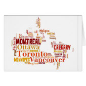 Canada Cities Word Art (Front Horizontal)