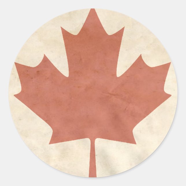 CANADA CLASSIC ROUND STICKER (Front)