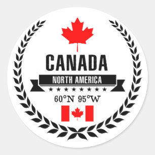 Canada Classic Round Sticker