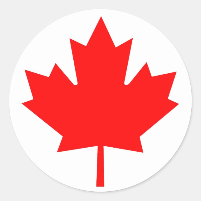 Canada Classic Round Sticker (Front)