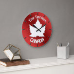 Canada Clock Canada Souvenir Wall Clock Customize at Zazzle