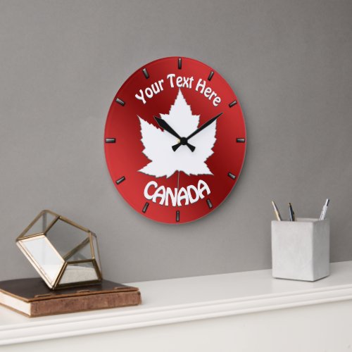 Canada Clock Canada Souvenir Wall Clock Customize 