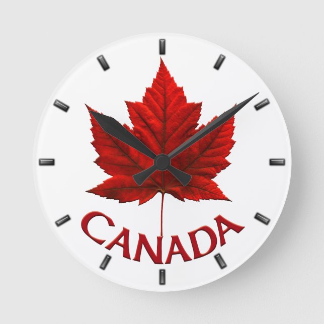 Canada Clock Canada Souvenir Wall Clocks & Gifts (Front)
