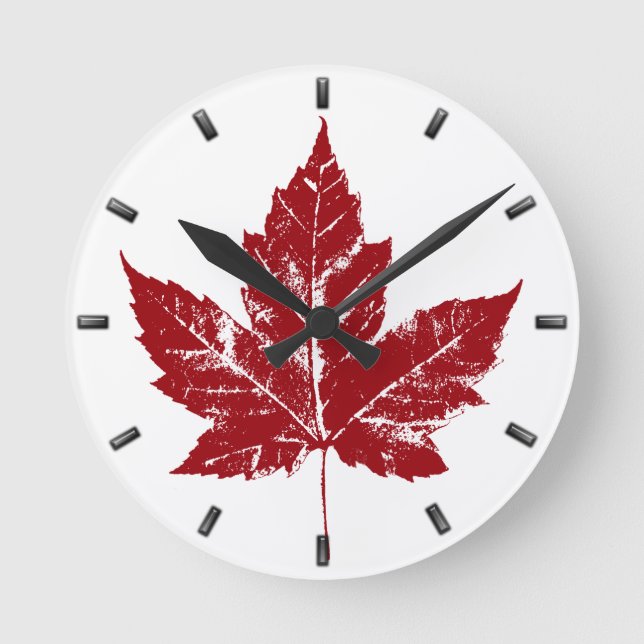 Canada Clock Cool Canada Souvenir Wall Clocks Gift (Front)