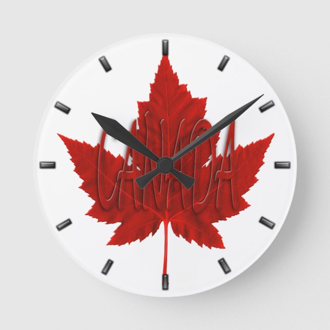Canada Clock Cool Canada Souvenir Wall Clocks Gift (Front)