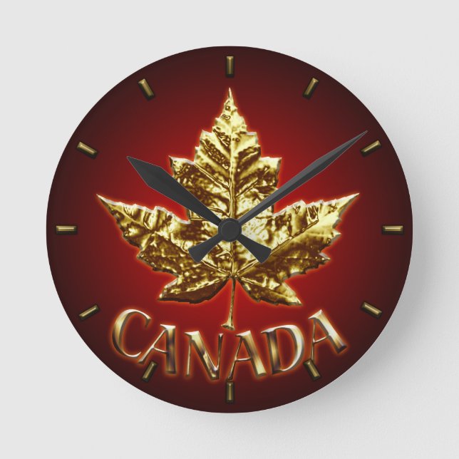 Canada Clock Gold Medal Canada Souvenir Clock (Front)