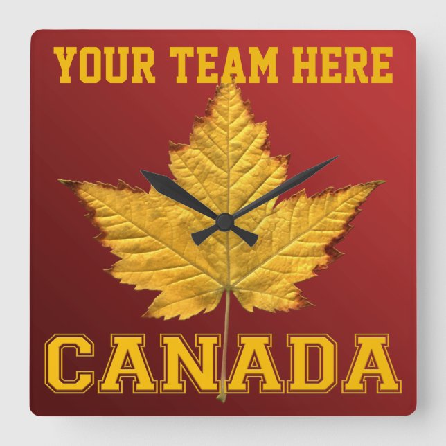 Canada Clock Sports Team Canada Souvenir Clock (Front)