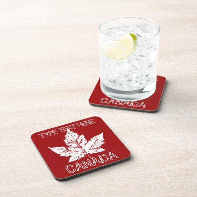 Canada Coaster Retro Custom Canada Coasters (Right Side)