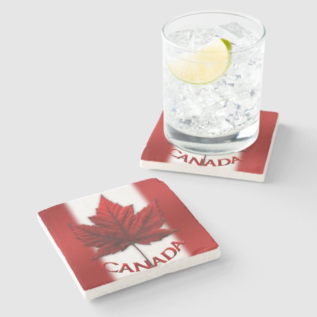 Canada Coasters Canada Maple Leaf Souvenir Coaster (Side)