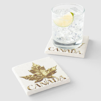 Canada Coasters Marble Canada Maple Leaf Coasters
