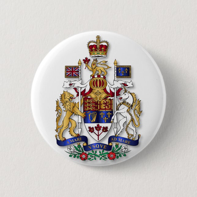 Canada coat of arms button (Front)