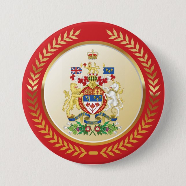 Canada Coat of Arms Button (Front)