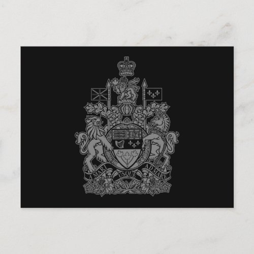 Canada Coat of Arms _ Canada Crest Postcard