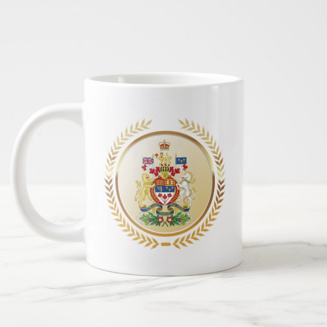 Canada Coat of Arms Giant Coffee Mug (Left)