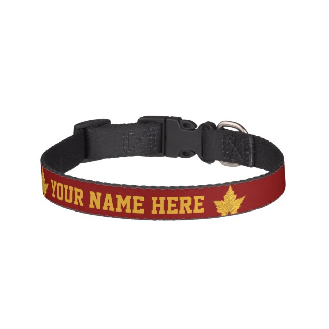 Canada Collar Personalized Canada Pet Collar (Front)