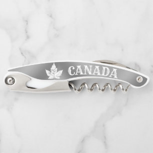 Canada Corkscrew Custom Canada Bottle Opener