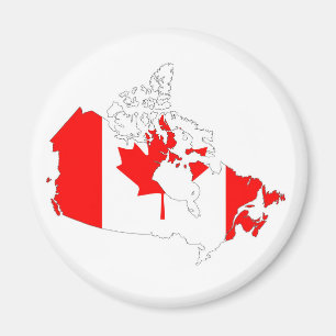 canada country flag map shape silhouette symbol magnet