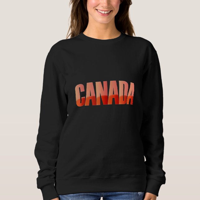 Canada Country Flag S Colors Graphic Sweatshirt (Front)