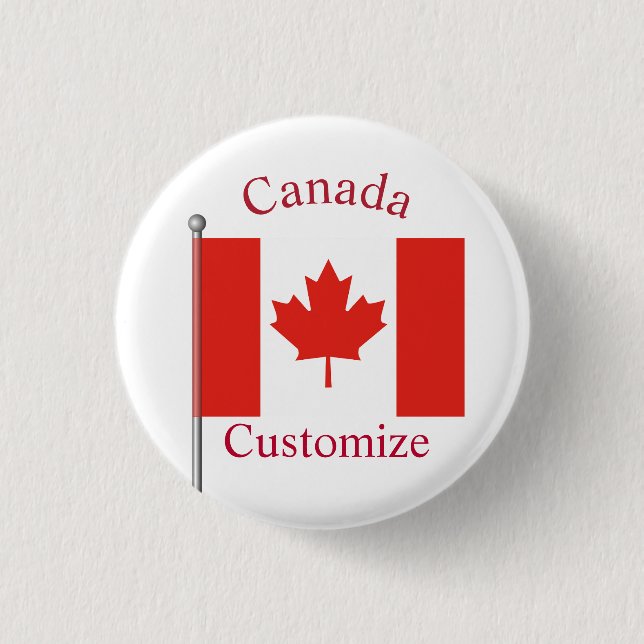 Canada Country Flag Thunder_Cove Button (Front)