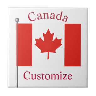 Canada Country Flag Thunder_Cove Ceramic Tile