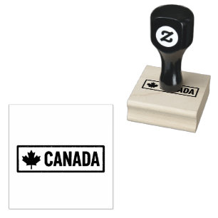 Canada Crafted Compact Smooth Jet Black Ink Print Rubber Stamp