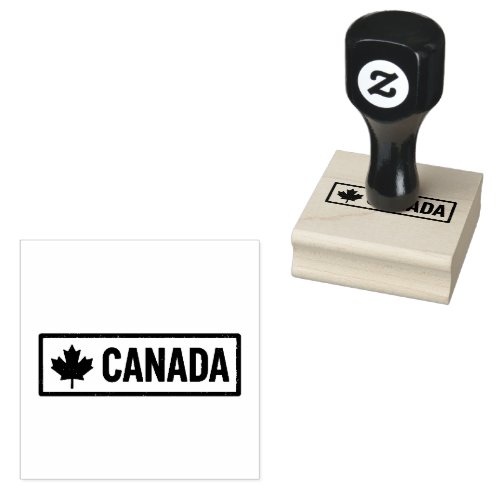 Canada Crafted Compact Smooth Jet Black Ink Print Rubber Stamp