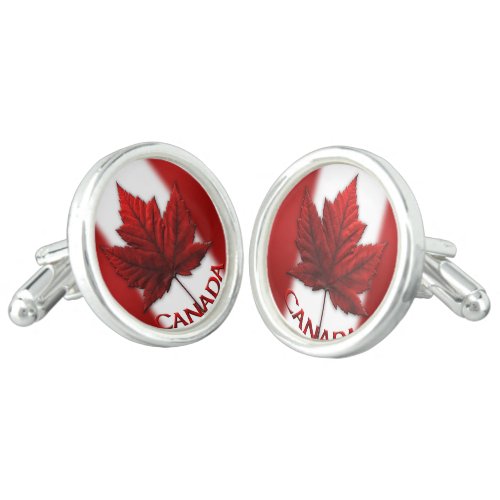 Canada Cufflinks Canada Maple Leaf Cufflinks