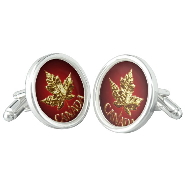 Canada Cufflinks Personalized Canada Cufflinks (Angled)