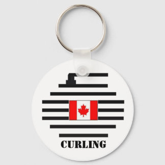 Canada Curling Keychain