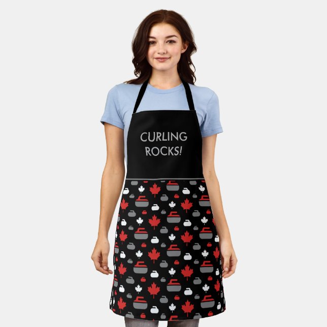 Canada Curling Rocks Apron (Worn)