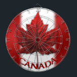 Canada Dartboard Canada Flag Souvenir Dartboards<br><div class="desc">Canada Souvenir Dart Boards Personalized Canada Flag Dartboards Cool Canada Dartboards Your Name Here Canada Souvenirs, Gifts for Men, Women, Kids Home & Office Canada Games Gifts, Decor Beautiful Canada Maple Leaf Dartboards and Canada Decor Your Name Here Canada Souvenir Dartboard Cool Customized Canada Pub Decor Dartboard Design by Canadian...</div>