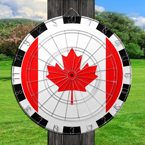 Canada Dartboard  Canadian Flag darts game board