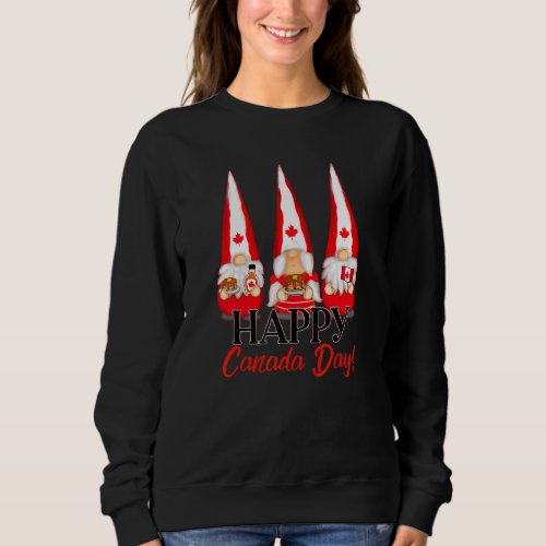 Canada Day 2022 Gnomes  Canadian Flag Sweatshirt