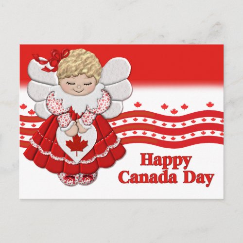 Canada Day Angel postcard