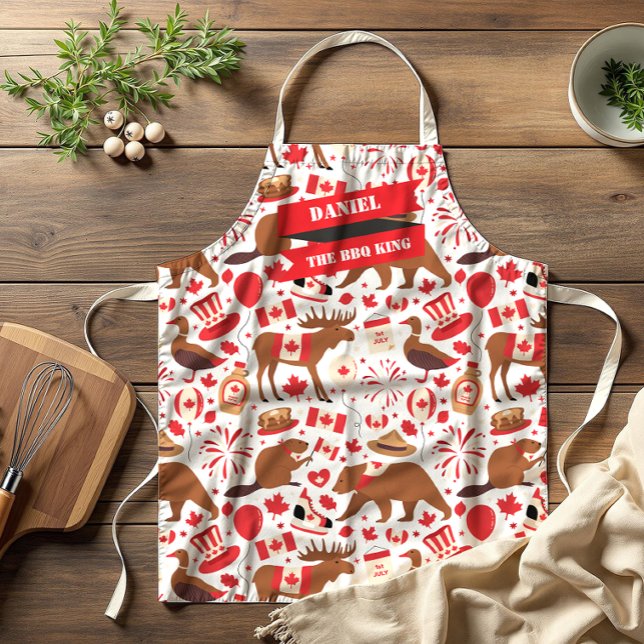 Canada Day BBQ Canadian Apron (Creator Uploaded)