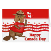 Canada Day Beaver Cards (Front Horizontal)