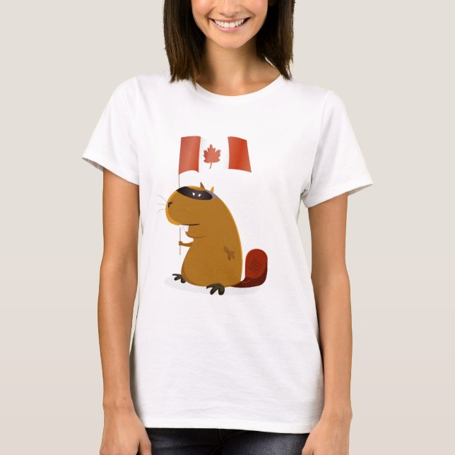 Canada Day Beaver T-Shirt (Front)