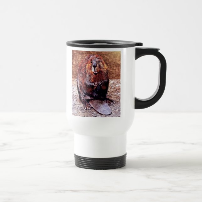 Canada Day Beaver Travel Mug (Right)