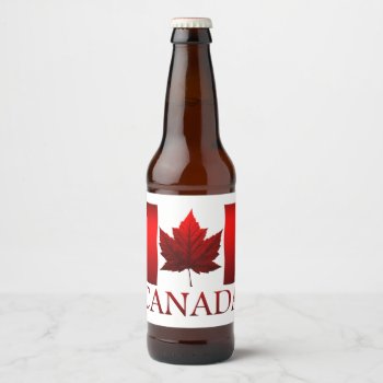 Canada Day Beer Labels Custom Canada Liquor Bottle by artist_kim_hunter at Zazzle
