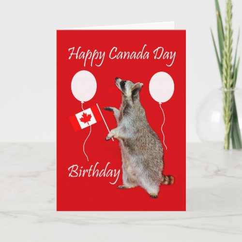 Canada Day Birthday Greeting Card