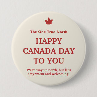 Canada Day Button – True North Maple Pride
