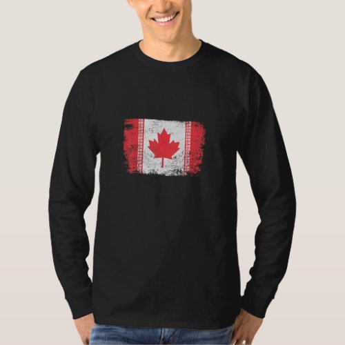 Canada Day Canadian Distressed Eh Flag Men Women K T_Shirt