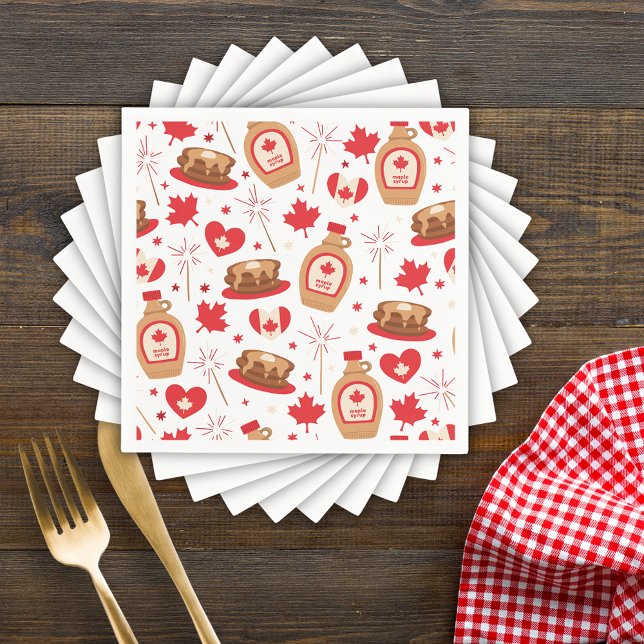 Canada Day Canadian Maple Syrup Napkins (Creator Uploaded)